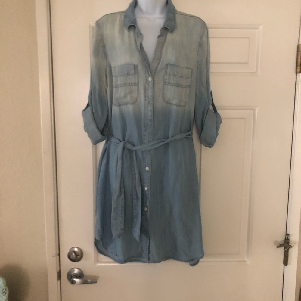 Chambray Denim Shirt Dress Anthropologie